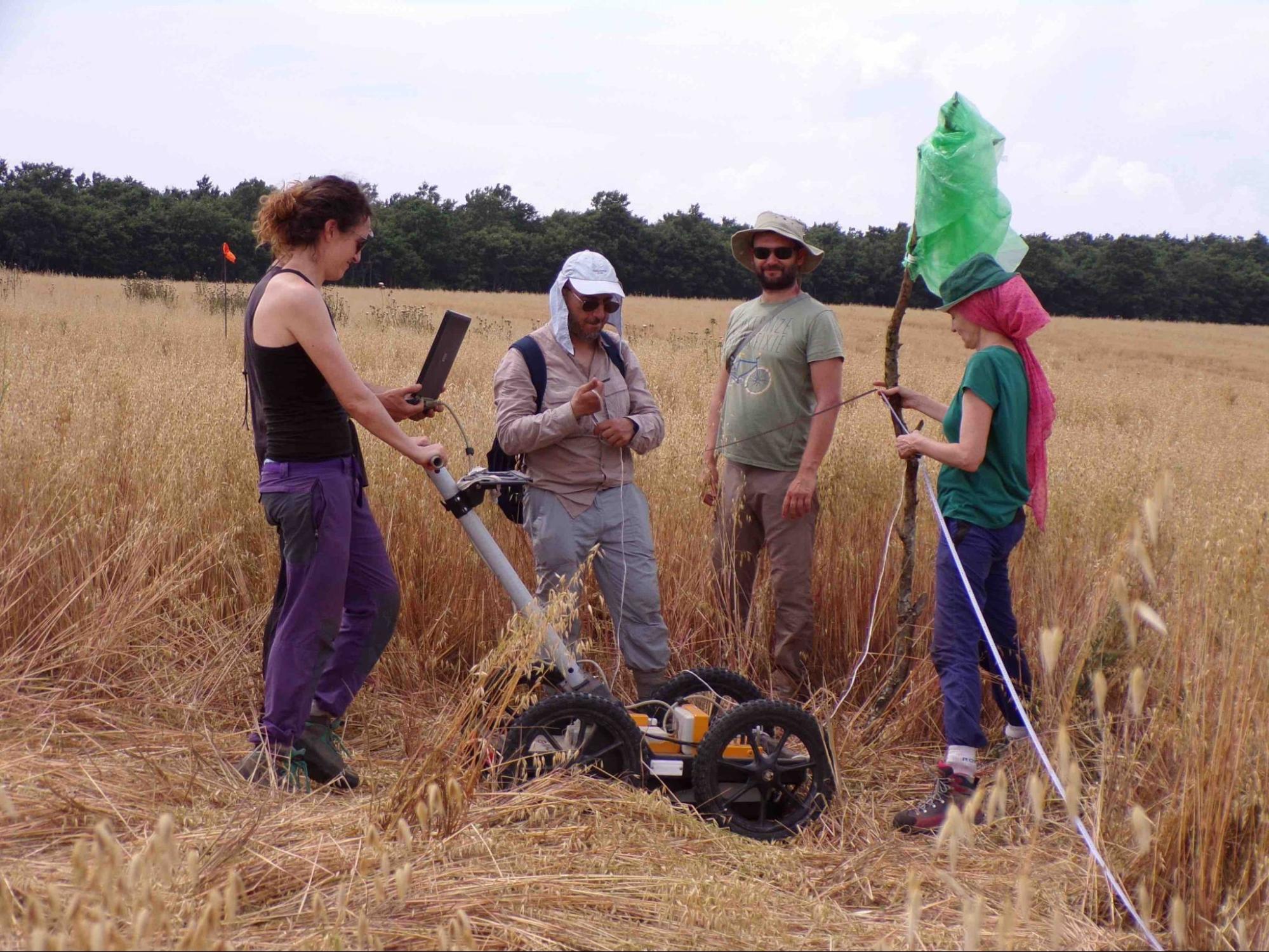 Prospección con georradar (GPR) en zonas con indicios arqueológicos en Tuscania (Viterbo, Italia).<br>Geo-radar survey (GPR) in areas with archaeological evidence in Tuscania (Viterbo, Italy).